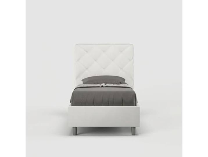 Einzelbett mit Polsterung und Stauraum 80x190cm Kinderzimmer Priya S - Weiß