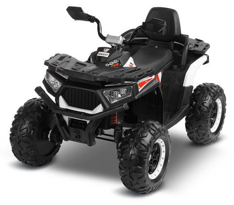 Elektrisches Quad Toyz Gigant, weiß, mit Bluetooth, zum Spielen