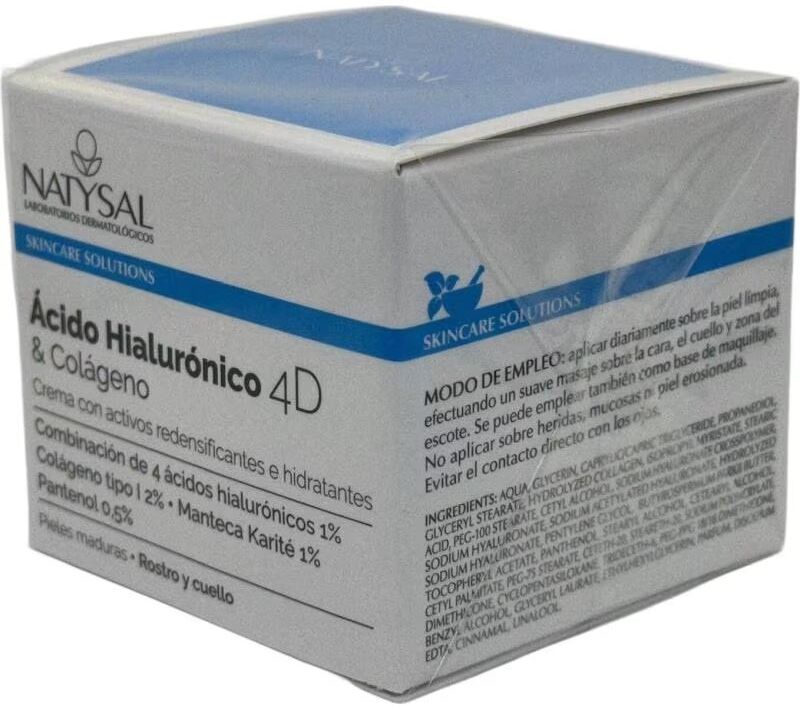 Natysal Crema Ácido Hialurónico 4d Y Colágeno Talla Única Unisex