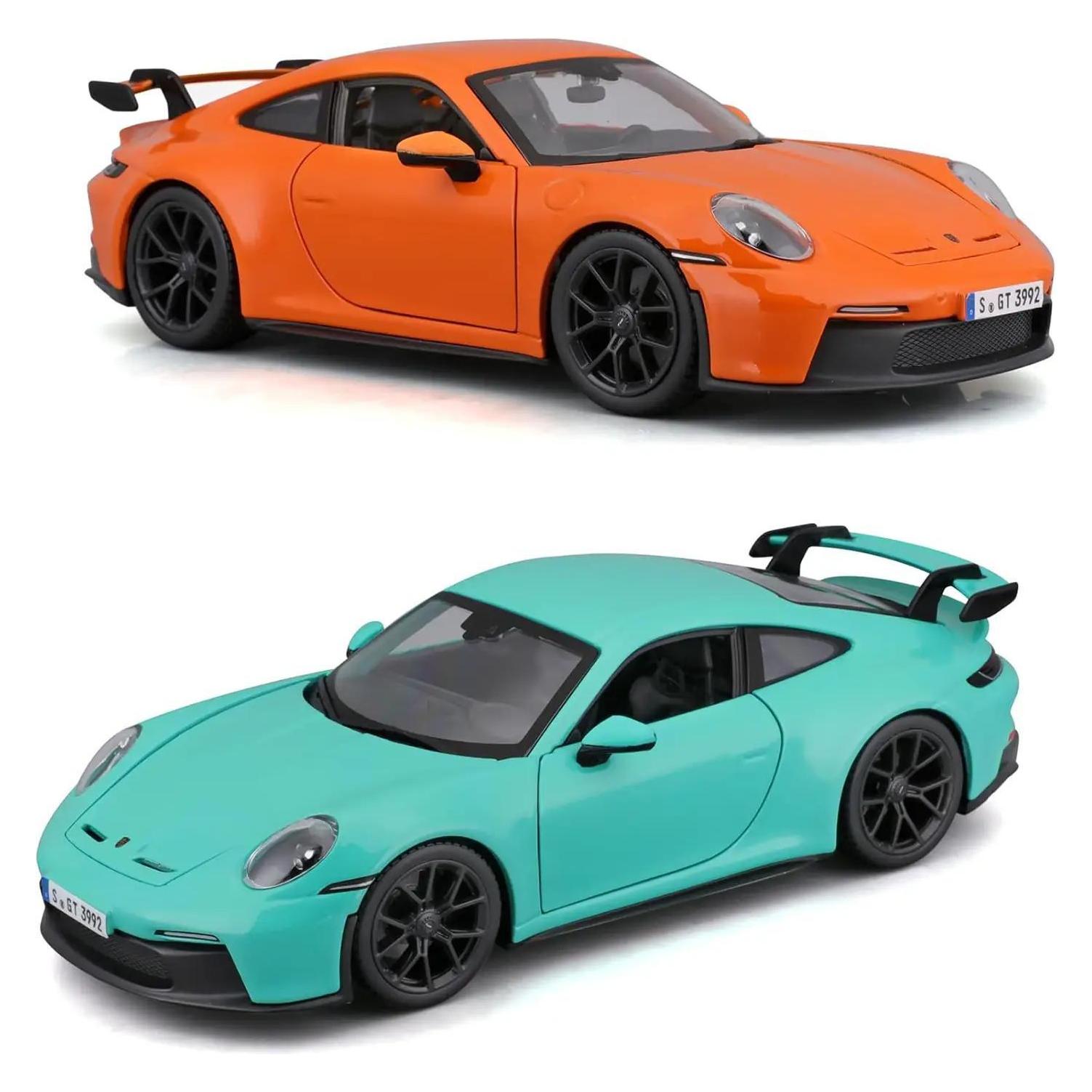 Bburago Porsche 911 GT3 (1 Stück - grün oder orange) (18-21104-GR)