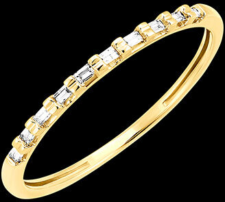 Edenly Ring FraÃ®cheur - Harmonie - 18 Karat Gelbgold und Diamanten