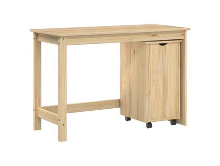 PUGYNBK Schreibtisch- und Schrank-Set, 2-teilig, Braun Modular, integrierte Aufbewahrung, Innen- und Außenbereich, Reinigung mit feuchtem Tuch