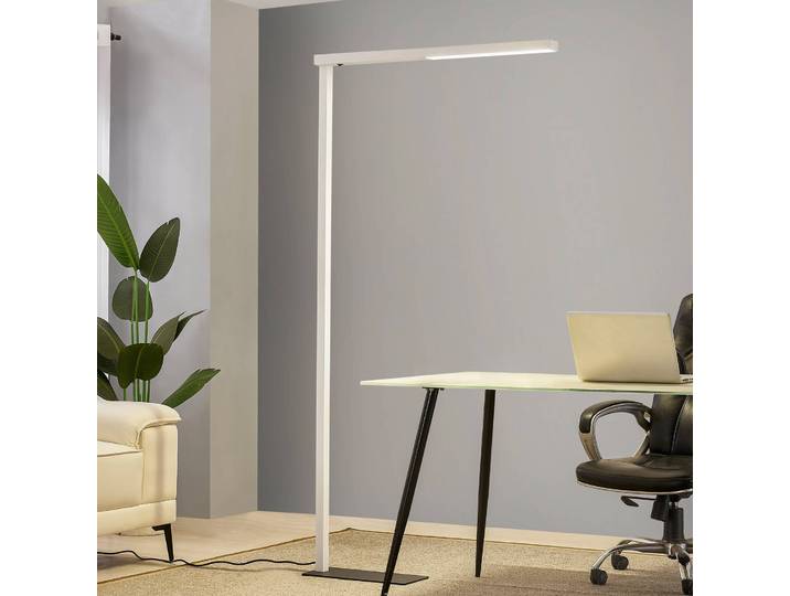 Stehlampe Tamilo Arcchio, weiß / opal, für Arbeitszimmer / Büro, Aluminium, Modern, Deckenfluter