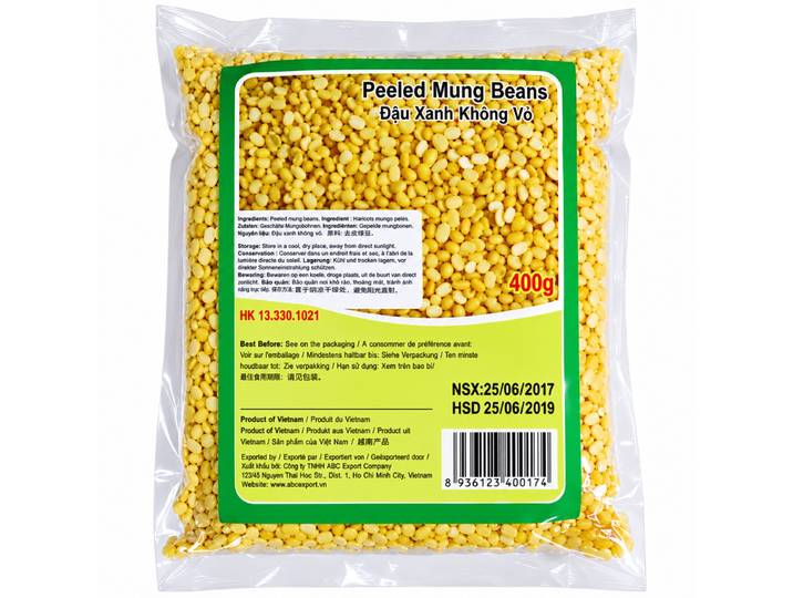 VN Haricots mungo décortiqués et éclatés (Dau xanh ca) 400 g