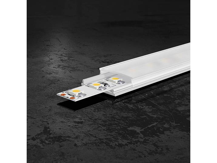 EVN APFLAT4 Alu-Profil, 200cm U-Profil, biegbar, alu / grau / zink, Aluminium