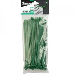 100Stk. Kabelbinder 2,5x150mm Green grün Bradas TS1125150G