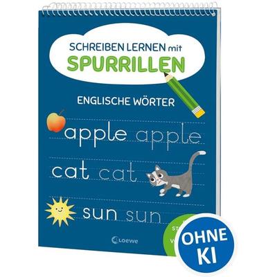 Schreiben lernen mit Spurrillen - Englische Wörter, Taschenbuch von , Loewe, 978-3-7432-1973-1