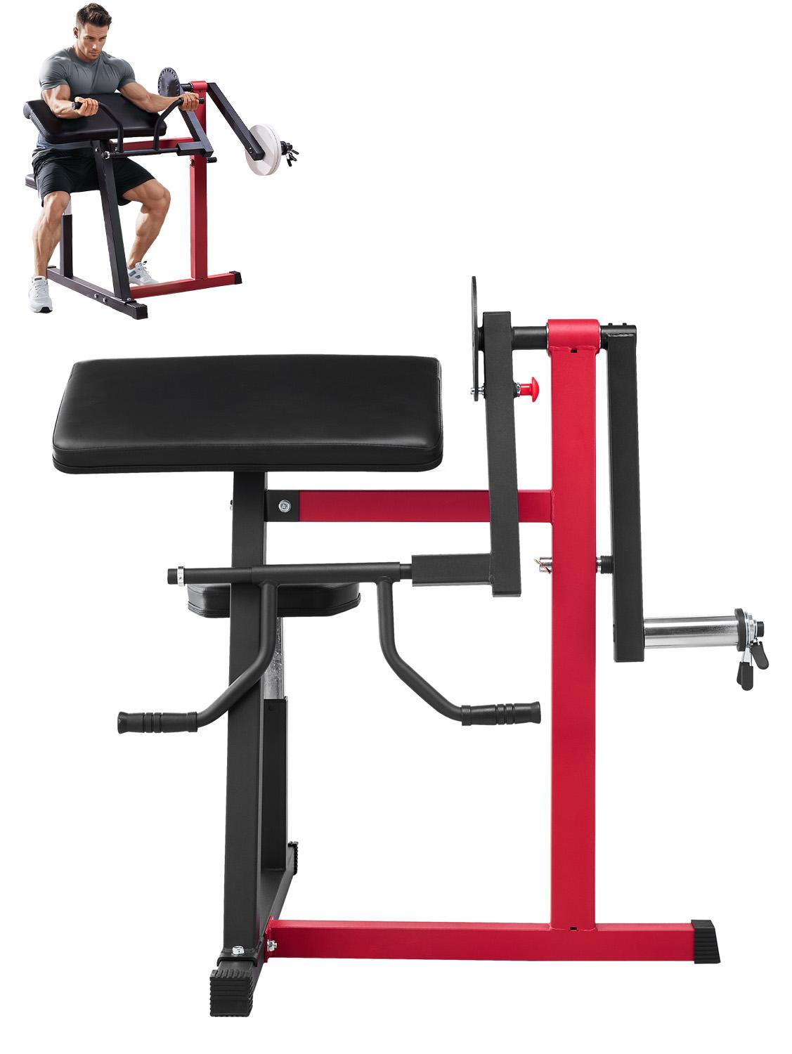 Preacher Curl Bank, 2 in 1 Bizeps-Curlbank und Trizeps-Extension-Maschine, isolierte Bizeps-Station mit sitzendem Arm, Krafttrainingsbank, Trainingsgerät für das Heim-Fitnessstudio