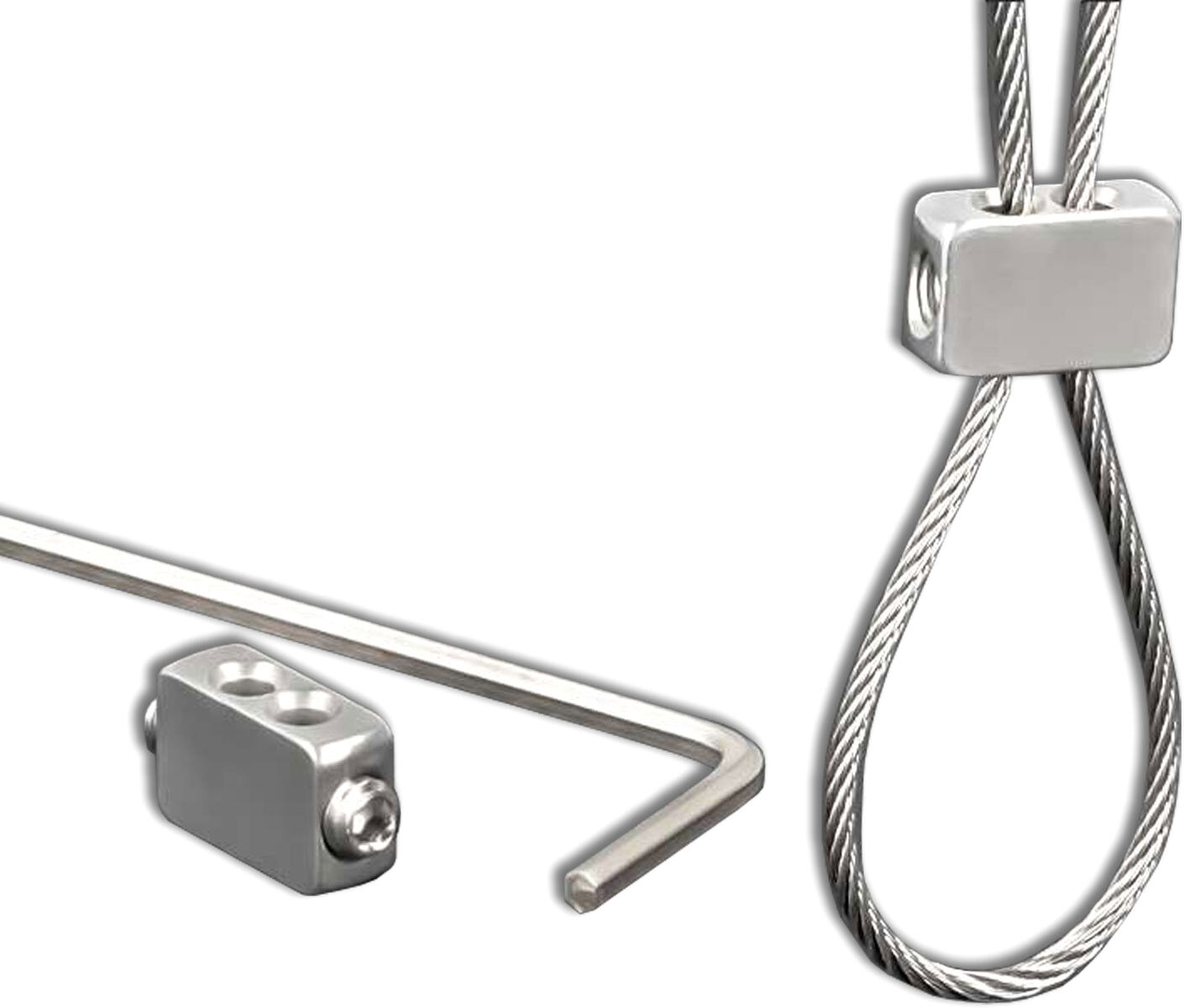 Isoled Seilklemme Seilverbinder Für Drahtseil 1-2 Mm