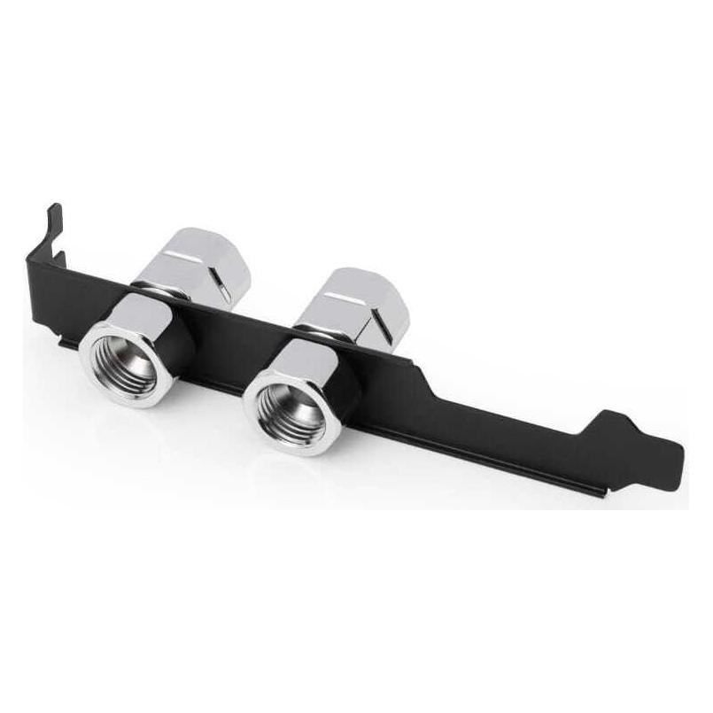 Alphacool ES PCIe-Steckplatzhalterung mit 2x G1/4" IT und Kabeldurchführung (5100099)