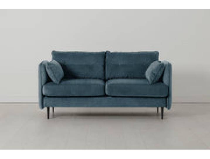 Model 19 Zweisitzer-Sofa, Wasserblau