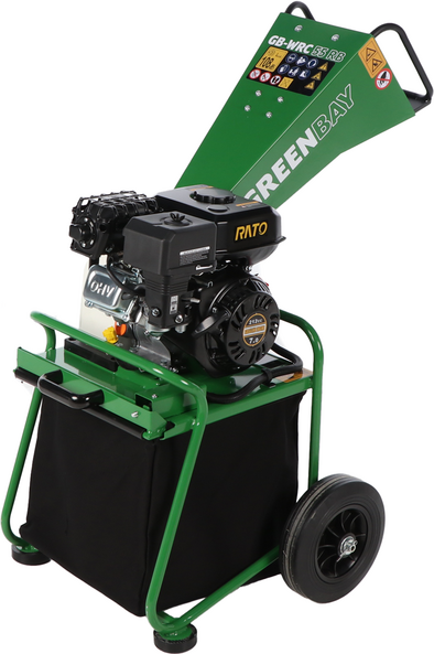 GreenBay GB-WRC 55 RB- Häcksler mit Verbrennungsmotor - Benzinmotor RATO R210-A da 7 PS