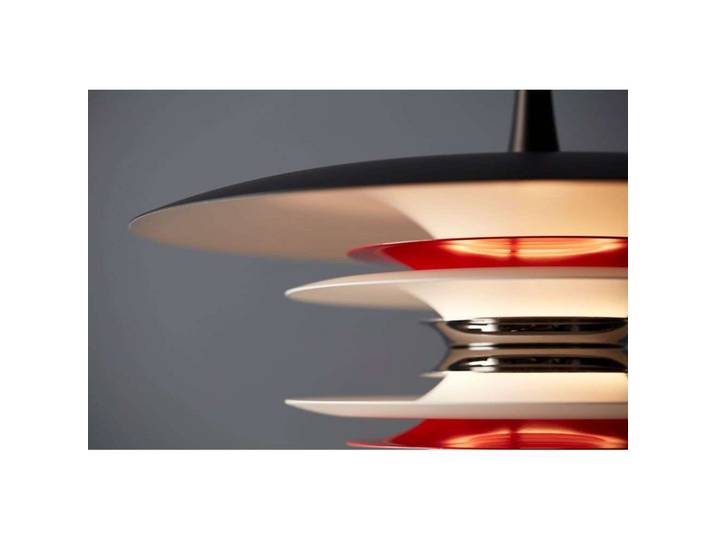 Diablo Pendelleuchte Ø400 Schwarz/Glänzend Rot - Belid - Esszimmer - Metall