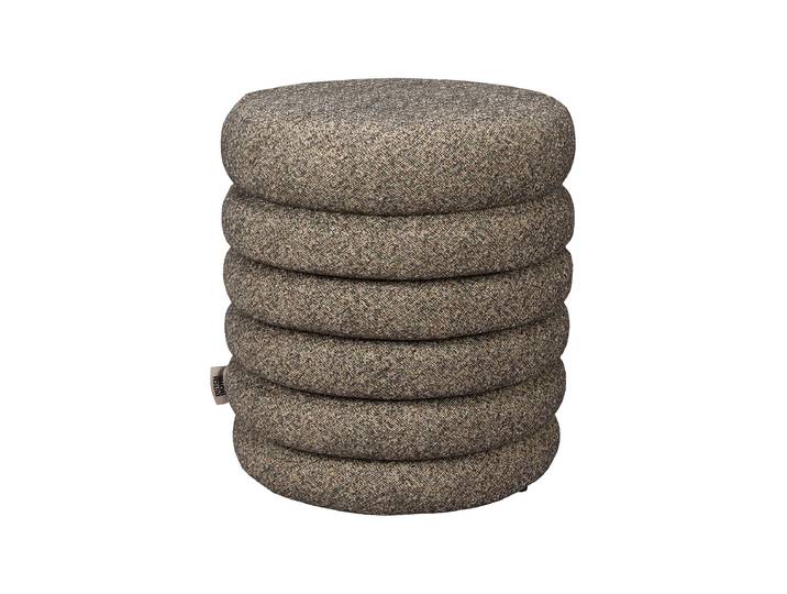 Design Sitzpouf „Fern“ Grau Dutchbone