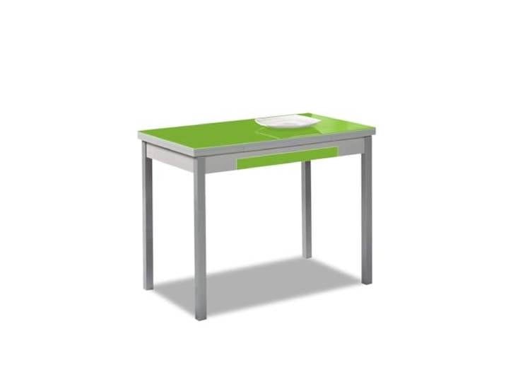 ASTIMESA Küchentisch mit grünen Glasflügeln