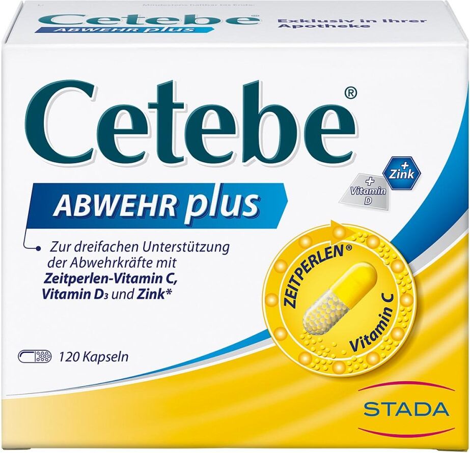CETEBE Abwehr plus mit Vitamin C, D und Zink 120stk