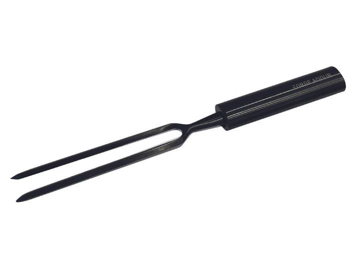 Forge Adour Fleischgabel kurz Pom, Titan, schwarz