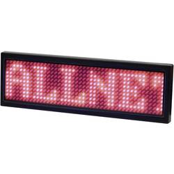 Allnet ALLNET - Namensschild elektronisch programmierbar Seriell - Farbe rot LED-Namensschild 167016