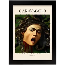 POSTER Medusa 1597 A4 Schwarzer Rahmen