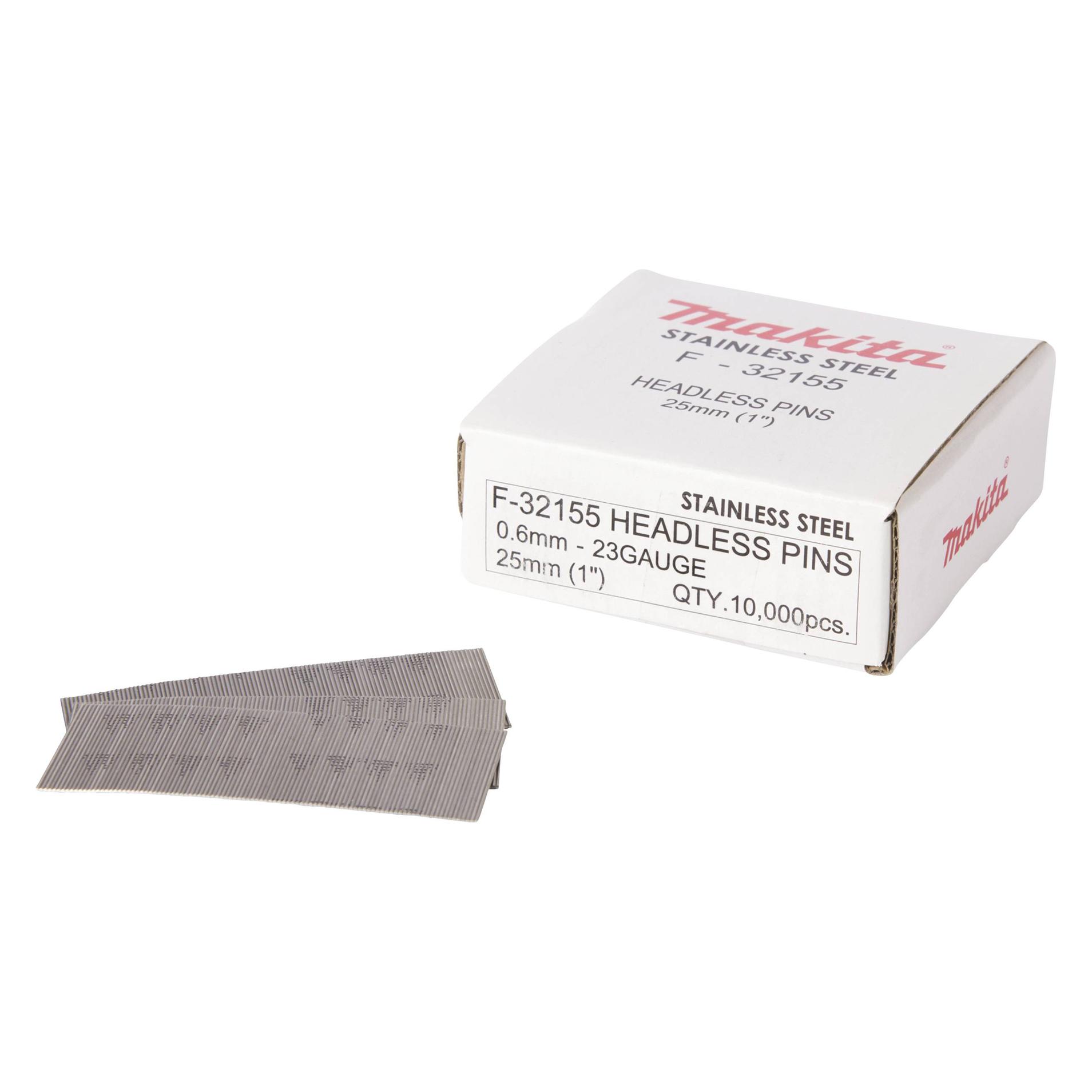 Makita F-32155 Bolzen 0,6X25MM, INOX P25S, 10.000 Stk. (F-32155)