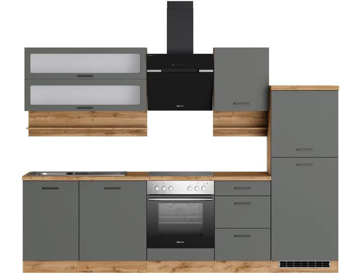 KOCHSTATION Küchenzeile Betty, Breite 280 cm, mit E-Geräten von Bauknecht