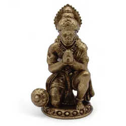 Brass Miniature Gods - Hanuman (30gms)  - 36mm