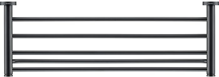 Duravit D-Code Handtuchablage 0099254600 Schwarz Matt, 650x220x112 mm, Wandhängende Montage