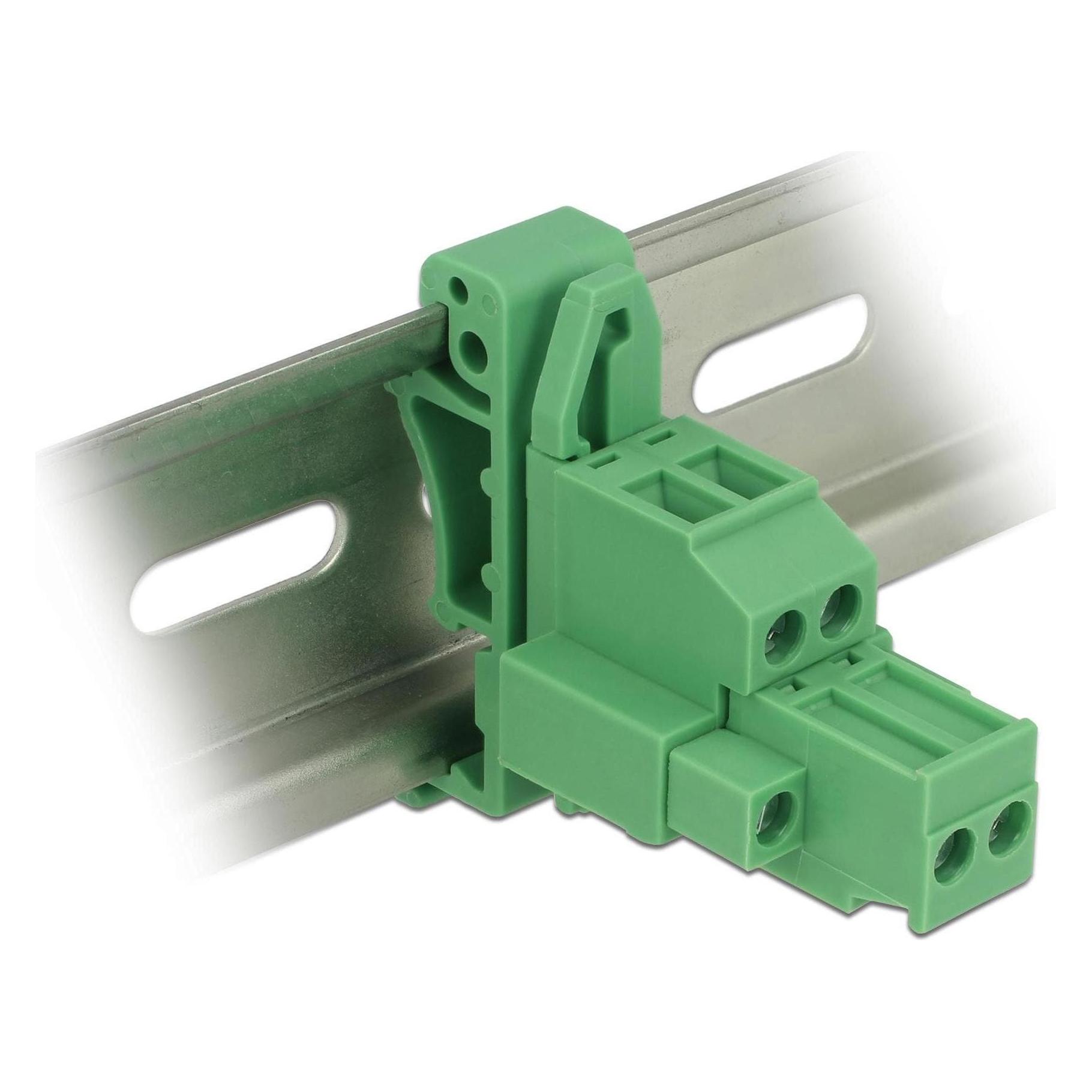 Delock Terminalblock Set für Hutschienen (Montage-Kit) (65931)