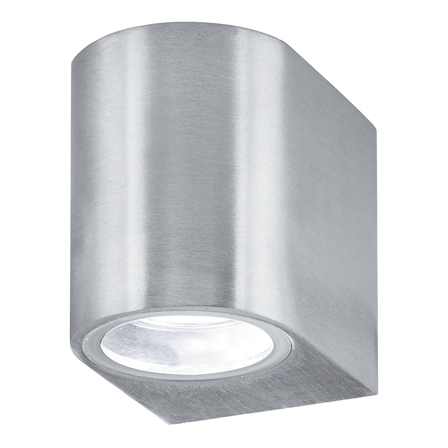 home24 Wandlamp Porch Zilver B: 7 cm, D: 8 cm, H: 10 cm