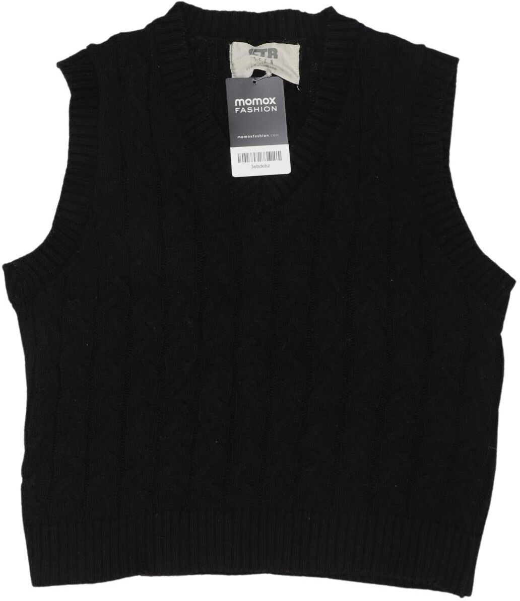 Stradivarius Damen Pullover, Schwarz, Gr. S, Baumwolle - Second Hand