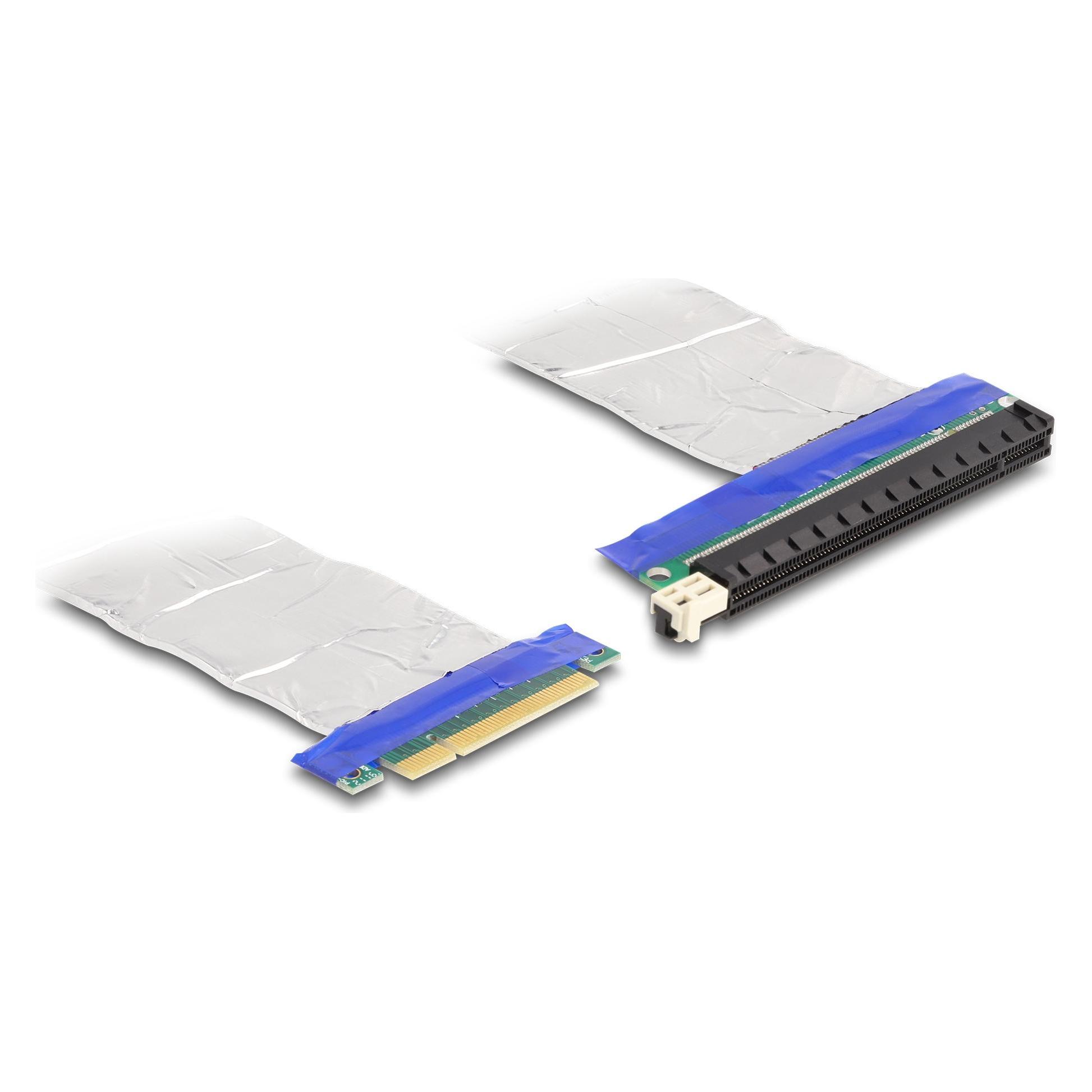 Delock Riser Karte PCI Express x8 Stecker zu x16 Slot mit Ka (88046)