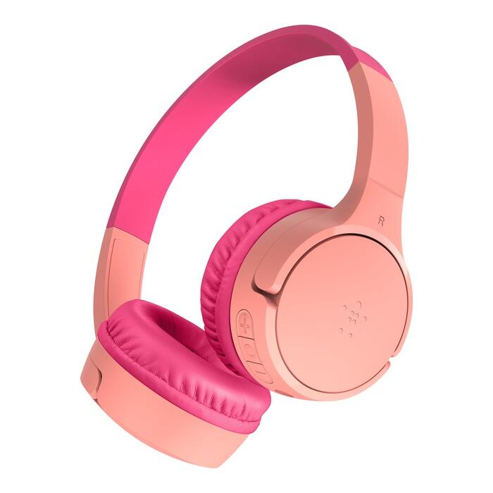 Belkin SoundForm Mini kabelloser On-Ear-Kopfhörer für Kinder, rosa AUD002btPKV3