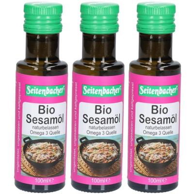 Seitenbacher Bio Sesam Öl, ungeröstet x3 3x100 ml