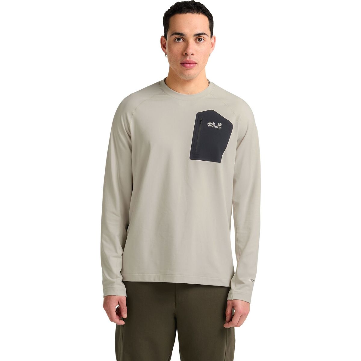 Jack Wolfskin Prelight Trail Crew M pale sand (A0056) S A65168_A0056_A06