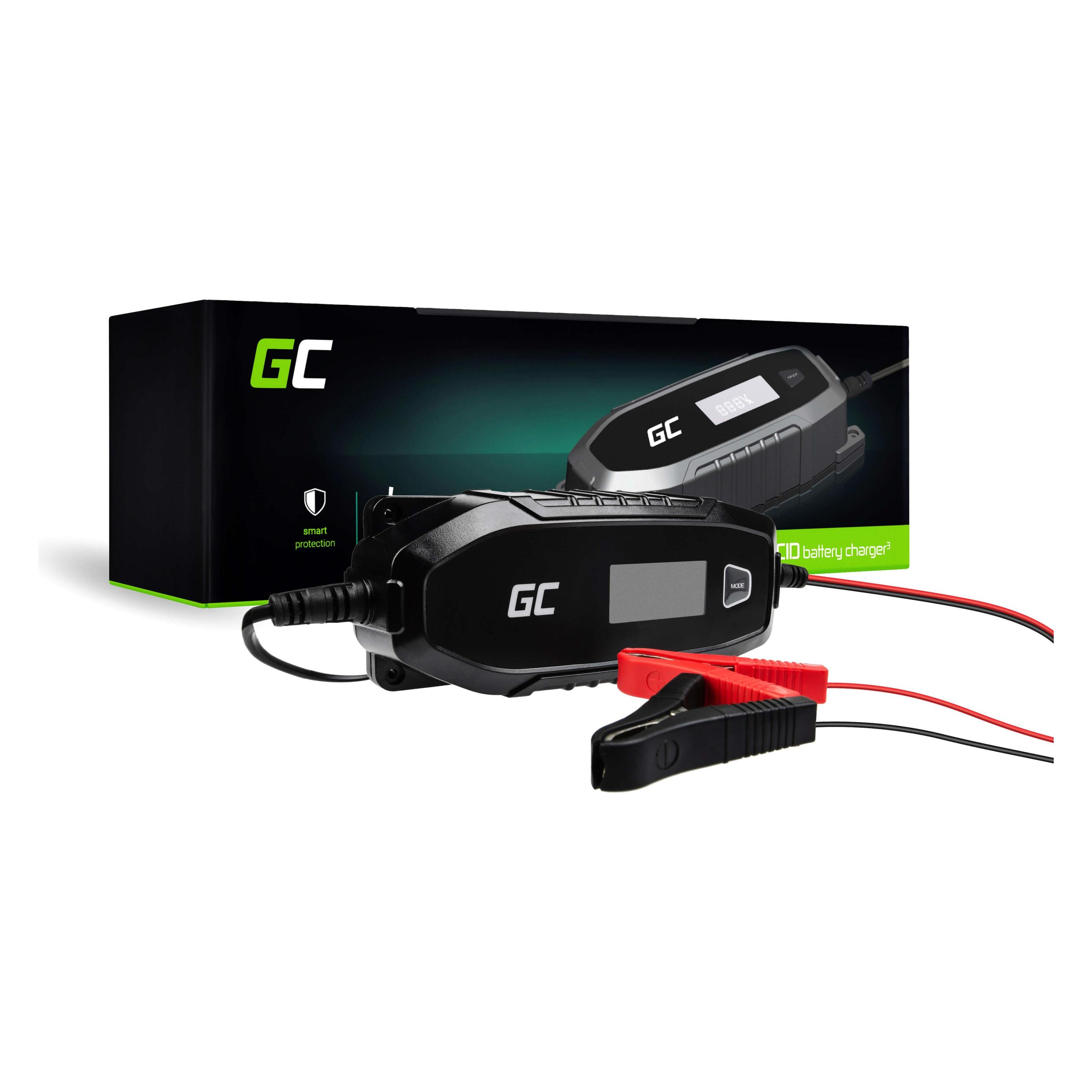 GreenCell AGM Gel and Lead Acid Battery Charger - 48W - 6V / 12V (4 A, 12V, 6V) (ACAGM07)