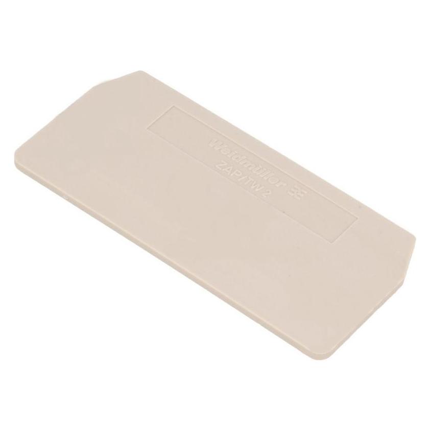 Weidmüller Abschlußplatte ZAP/TW 2(beige) (Diverse) (ZAP/TW 2 DB -1608770000)
