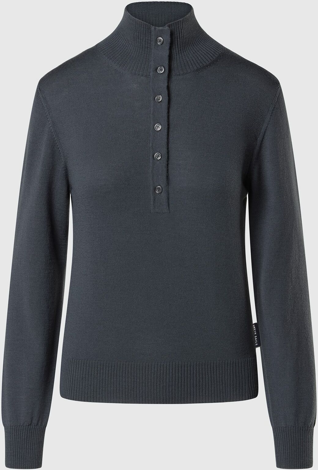 North Sails Extrafeiner Merinowollpullover mit Knöpfen Turbulence M