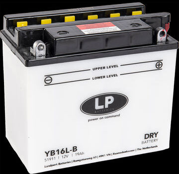 Landport Batteria Per Moto Modello YB16L-B Con Tecnologia Robusta al Piombo Acido