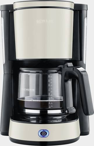 Severin 9575 Kaffeemaschine Beige, Schwarz Fassungsvermögen Tassen=10 Glaskanne