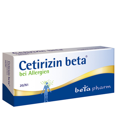 betapharm Arzneimittel GmbH CETIRIZIN beta Filmtabletten 20 St 02156870