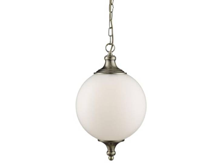 Rustikale Hängeleuchte in Bronze 1xE27 bis zu 40 Watt 230V aus Metall & Glas Schlafzimmer Küche Wohnzimmer Esszimmer Lampe Leuchten innen