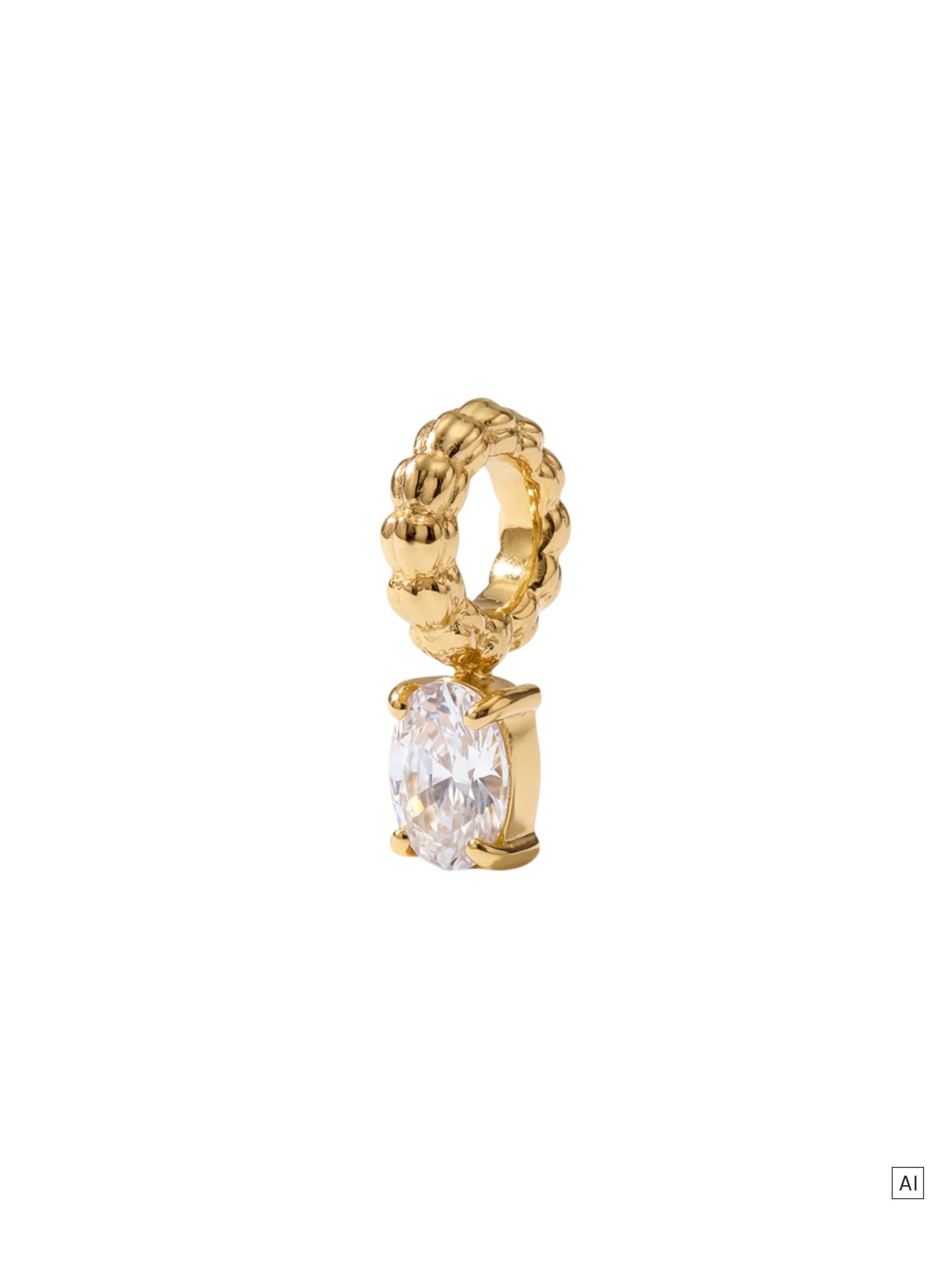 PURELEI LEI Geburtsstein Charm April Bergkristall