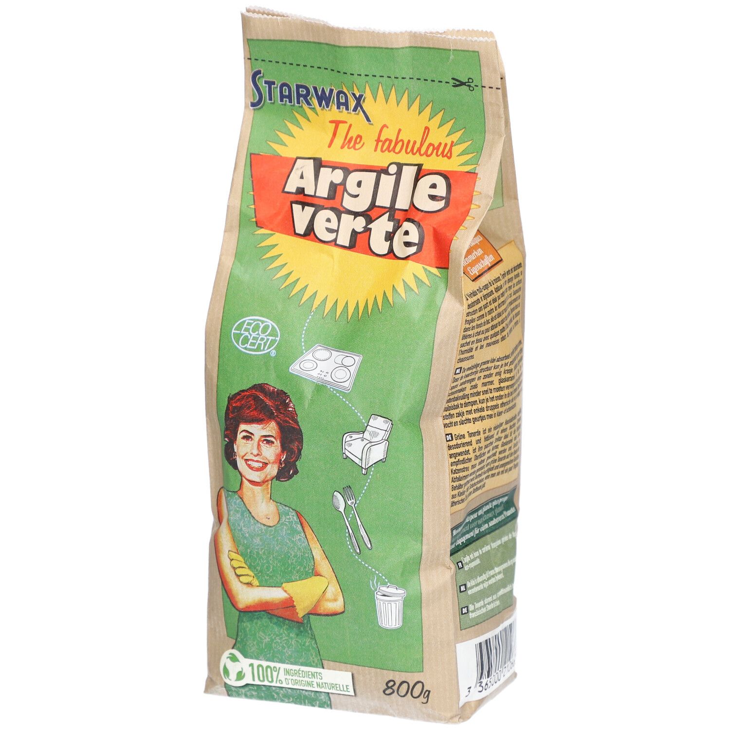 Starwax the fabulous Grüne Tonerde Btl 800 g Reinigungsmittel