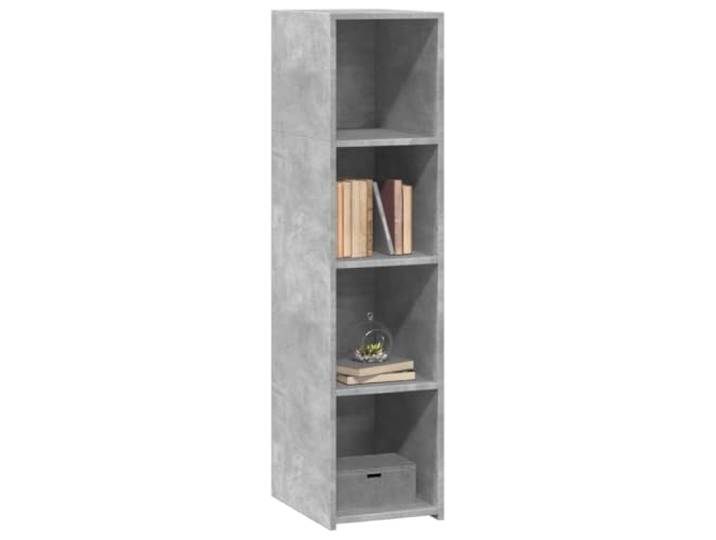 KTHLBRH Anrichte grau Beton, 30 x 41 x 124 cm, Holz, mehrschichtig Minimalistisches Design, großer Stauraum, einfache Reinigung, inklusive Wandbefestigung