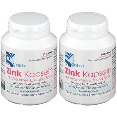 Zink Kapseln mit Vitamin E.A.Biotin 2x 2x90 St