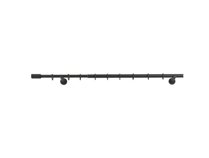 Vorhangstangenset, Dunkelgrau, Metall, 160 cm, Europäischer Sicherheitsstandard, Heimtextilien, Vorhänge, Vorhangstangen, Vorhangstangenset