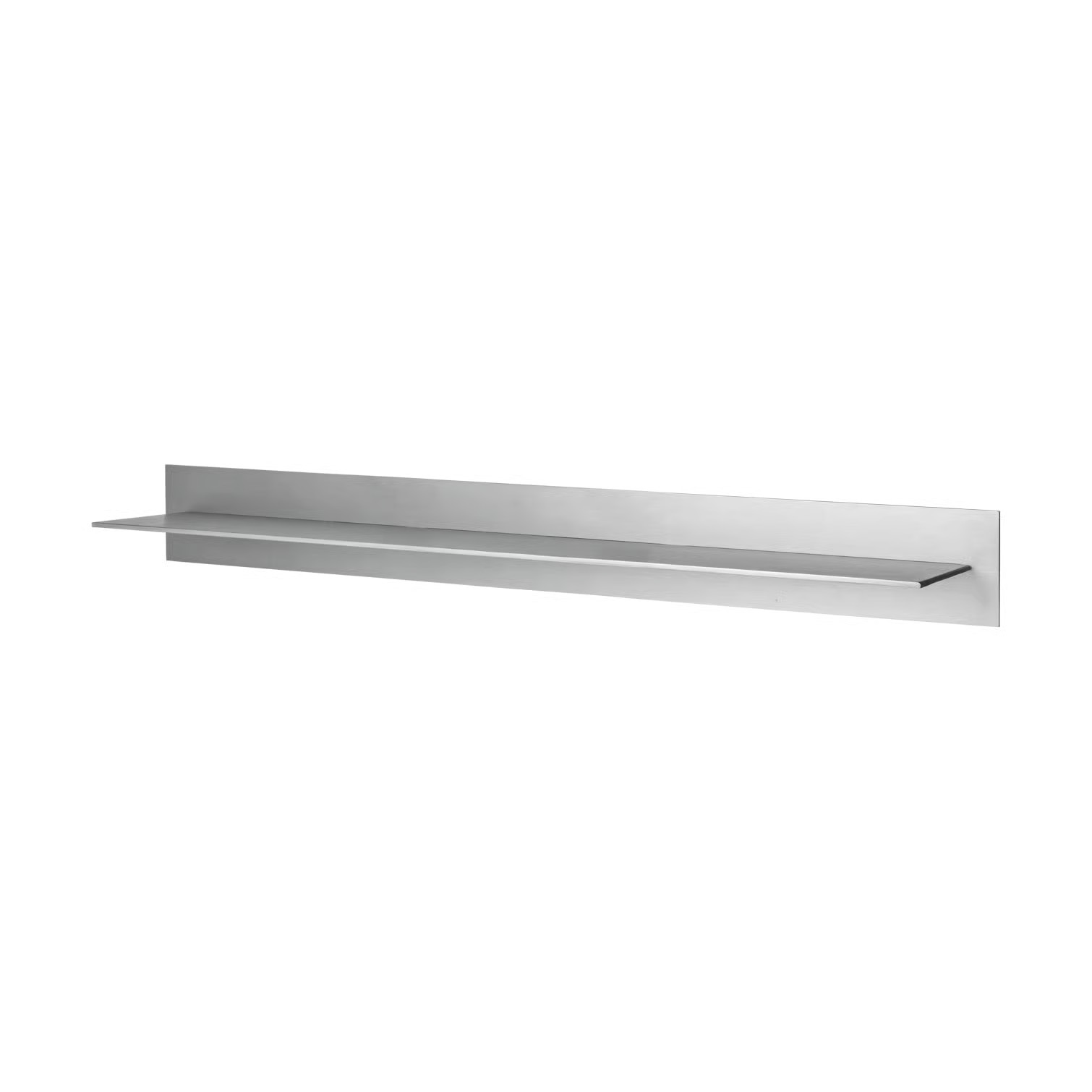 Ferm Living Lager wandplank single 85 cm Aluminium Zilver Mat