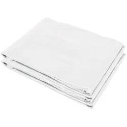 STILVORA Gewächshaus Ersatzfolie 600x300x200 cm mit Fronttür und 12 Fenstern UV beständig reißfest mit Klettband und Bodensaum Weiß