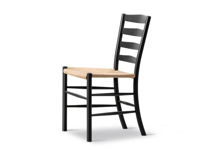 Fredericia Furniture Chaise Klint Tressé naturel-chêne noirci