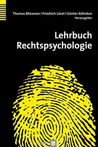Thomas Bliesener - Lehrbuch Rechtspsychologie - Preis vom 01.10.2026 17:08:56 h